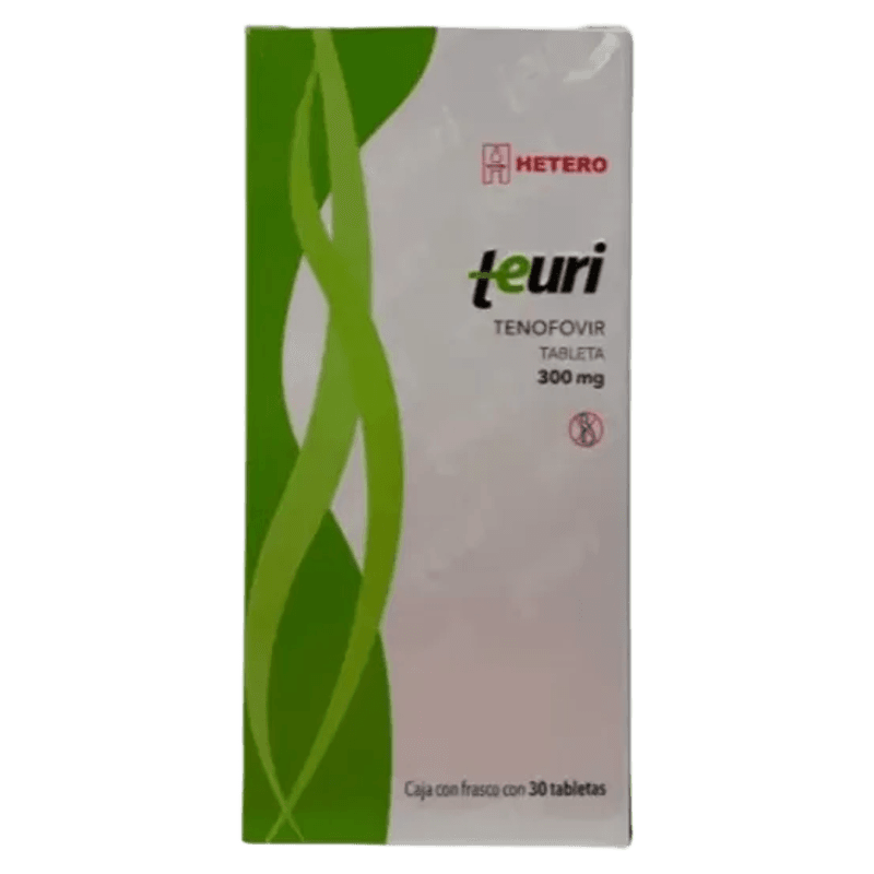 TEURI TENOFOVIR 300 MG CAJA CON 30 TABLETAS LAB. HETERO