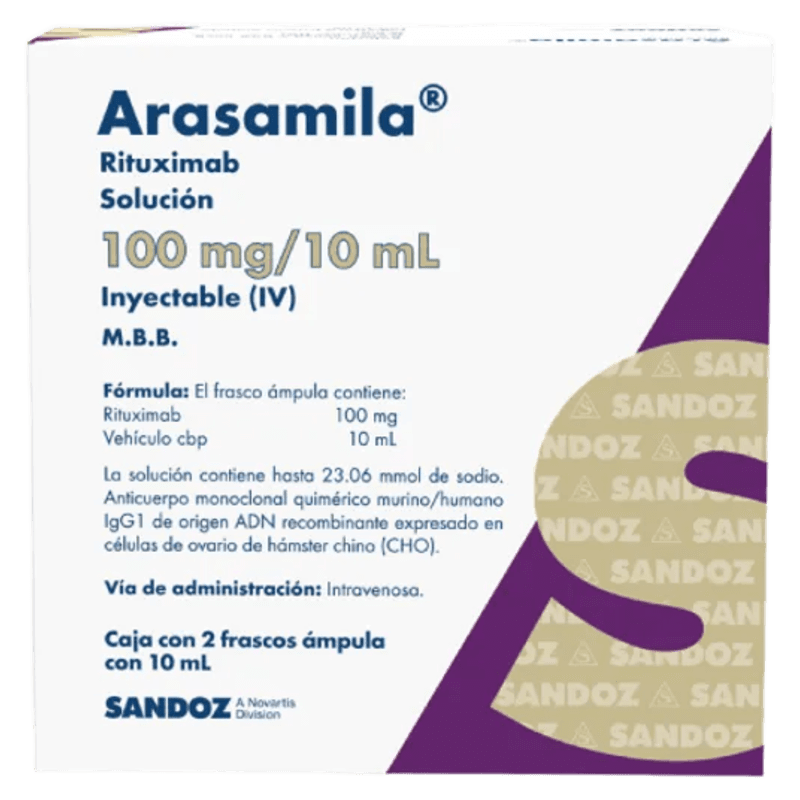 ARASAMILA RITUXIMAB 100 MG / 10 ML SOLUCIÓN INYECTABLE