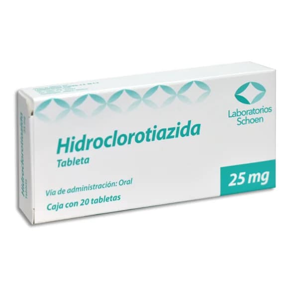 HIDROCLOROTIAZIDA 20 TAB 25 MG
