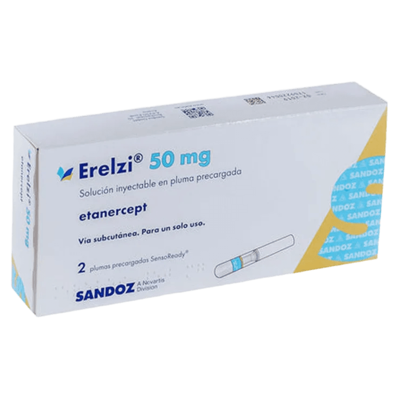 ERELZI (ETANERCEPT) 50 MG CAJA CON 4 JERINGAS PRELLENADAS LAB. SANDOZ
