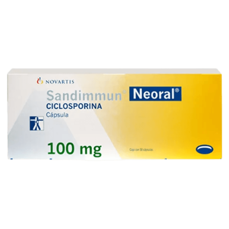 SANDIMMUN NEORAL 100 MG CAJA CON 50 CÁPSULAS LAB. NOVARTIS