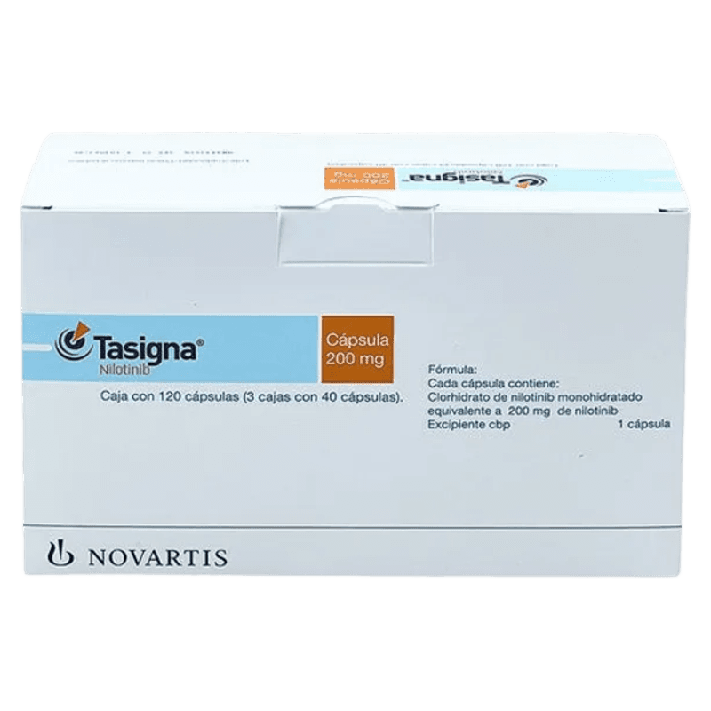TASIGNA NILOTINIB 200 MG CAJA CON 120 CÁPSULAS LAB. NOVARTIS