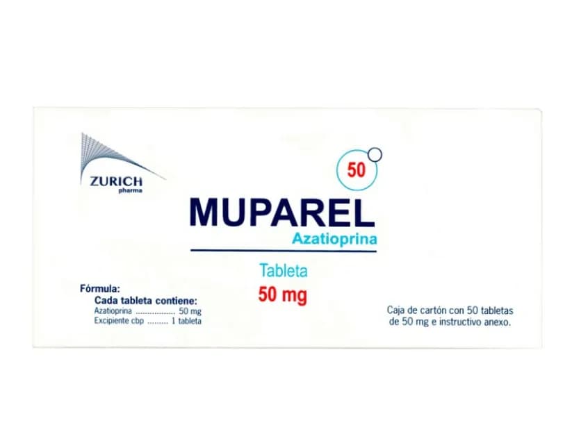 Muparel Azatioprina 50 mg caja 50 tabletas