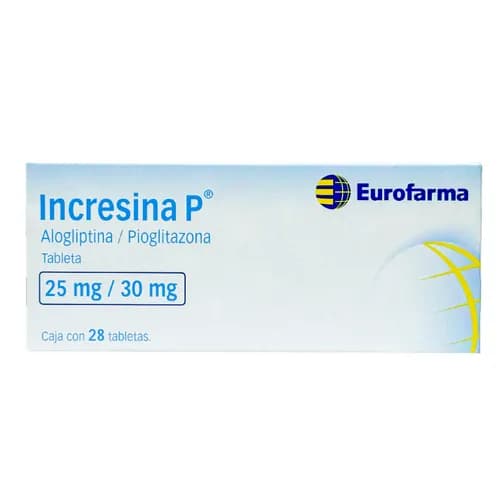 Incresina P 25 mg / 30 mg 28 tabletas