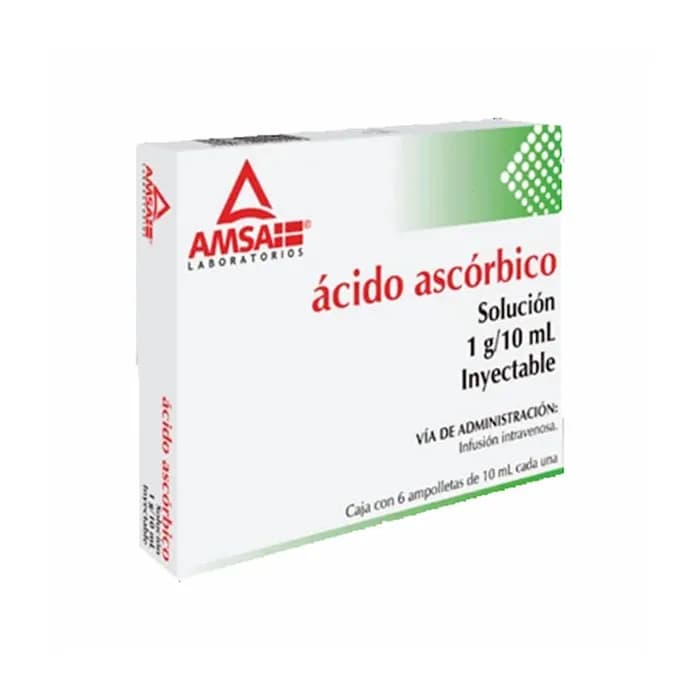 ACIDO ASCORBICO Vitamina C 6 AMP 1G/10 ML