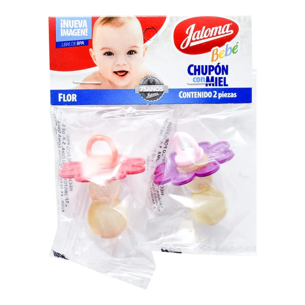 CHUPON JALOMA FLOR C MIEL 2PZA