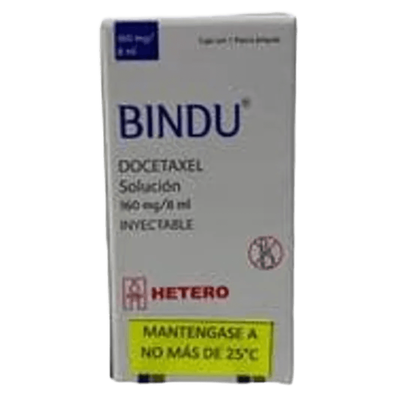 BINDU (DOCETAXEL) 160 MG / 8 ML SOLUCIÓN INYECTABLE LAB. HETERO