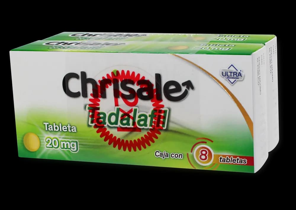 CHRISALE Tadalafil 2X1 caja 8 tab 20 mg