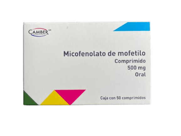 Micofenolato de mofetilo 500 mg 50 comprimidos