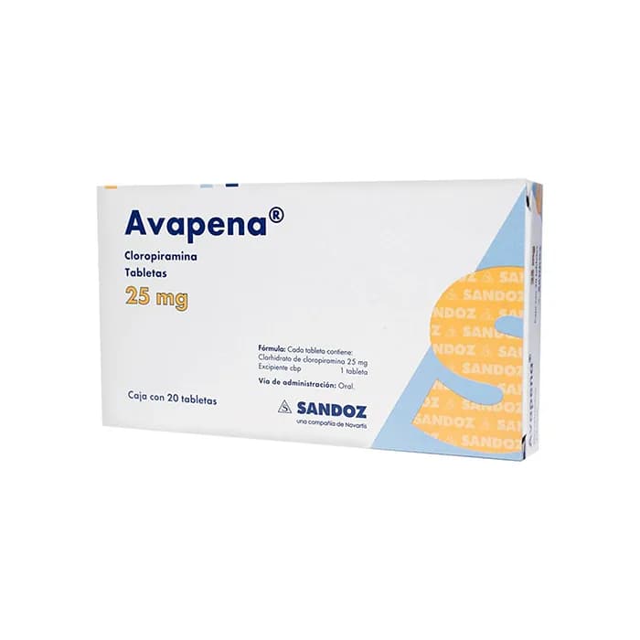 AVAPENA Cloropiramina 25MG TAB C20