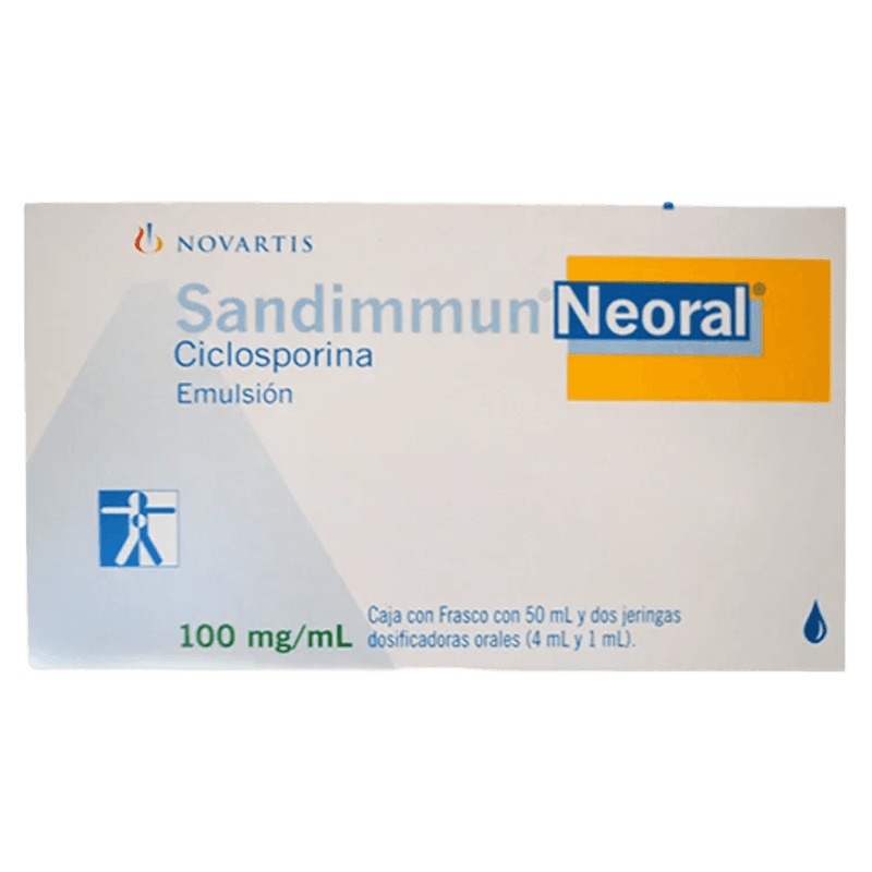 SANDIMMUN NEORAL CICLOSPORINA 100 MG / 50 ML LAB. NOVARTIS