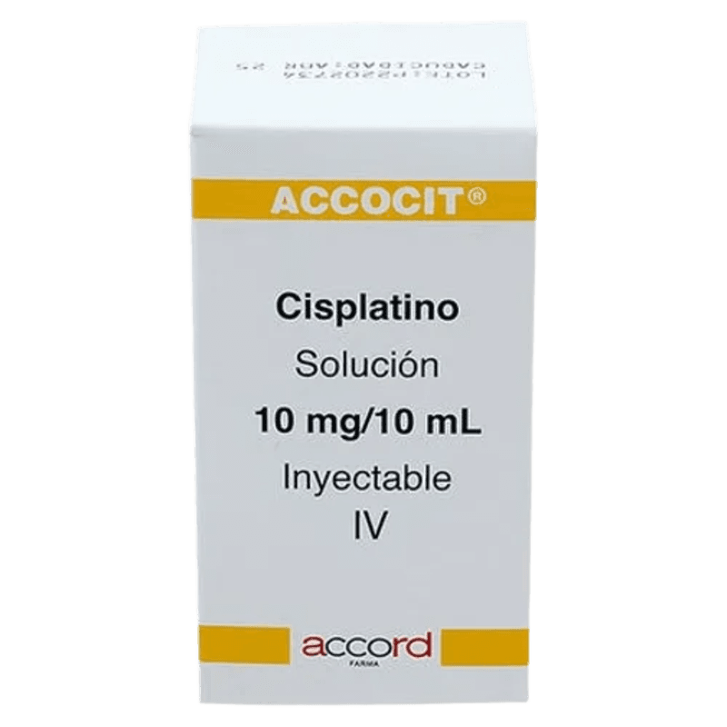 ACCOCIT CISPLATINO 10 MG / 10 ML C/1 ÁMPULA SOLUCIÓN INYECTABLE LAB. ACCORD