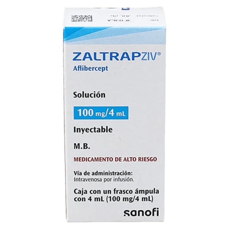 ZALTRAP ZIV (AFLIBERCEPT) 100 MG / 4 ML CAJA CON 1 FRASCO ÁMPULA LAB. SANOFI
