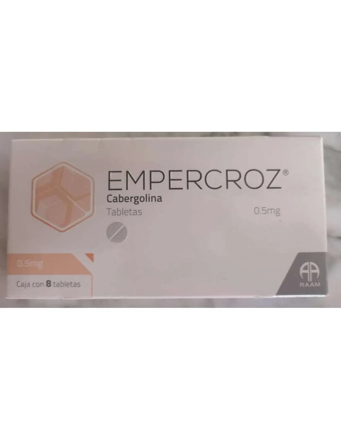 Empercroz (Cabergolina) 0.5mg 8 tabletas