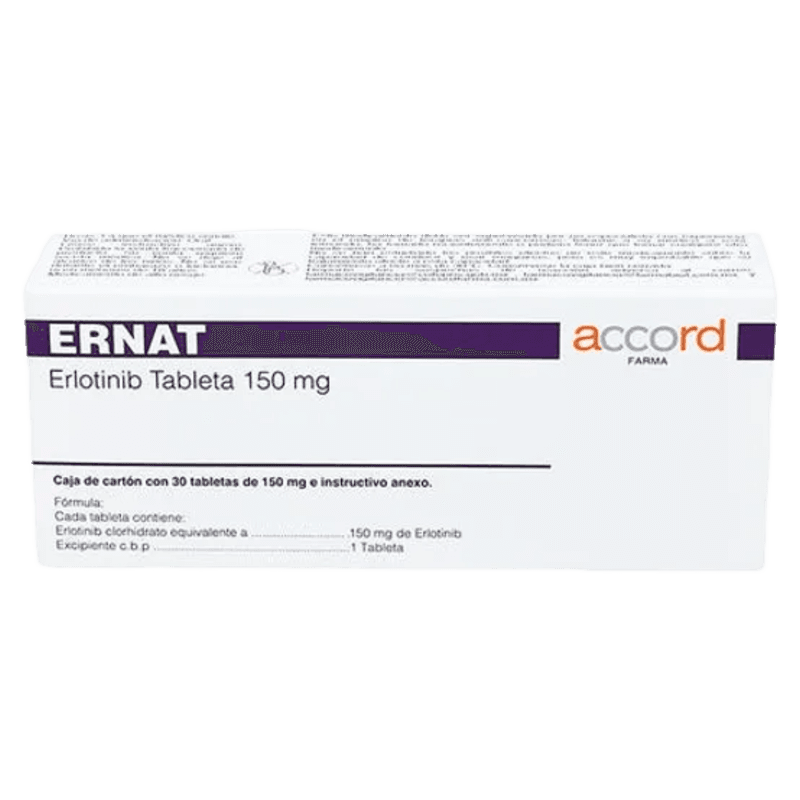 Ernat 150 Mg 30 Tabletas Erlotinib
