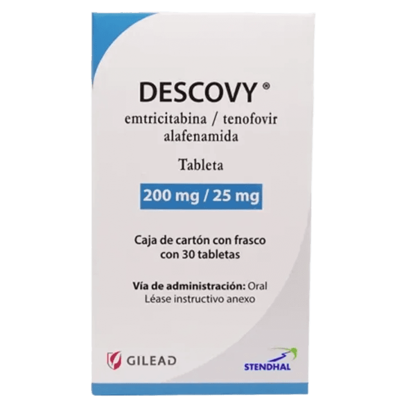 DESCOVY (EMTRICITABINA / TENOFOVIR ALAFENAMIDA) 200 MG / 25 MG 30 TABS. LAB GILEAD STENDHAL