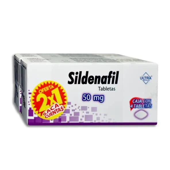 GE SILDENAFIL 2X1 ULTRA 50MG 4 TABLETAS