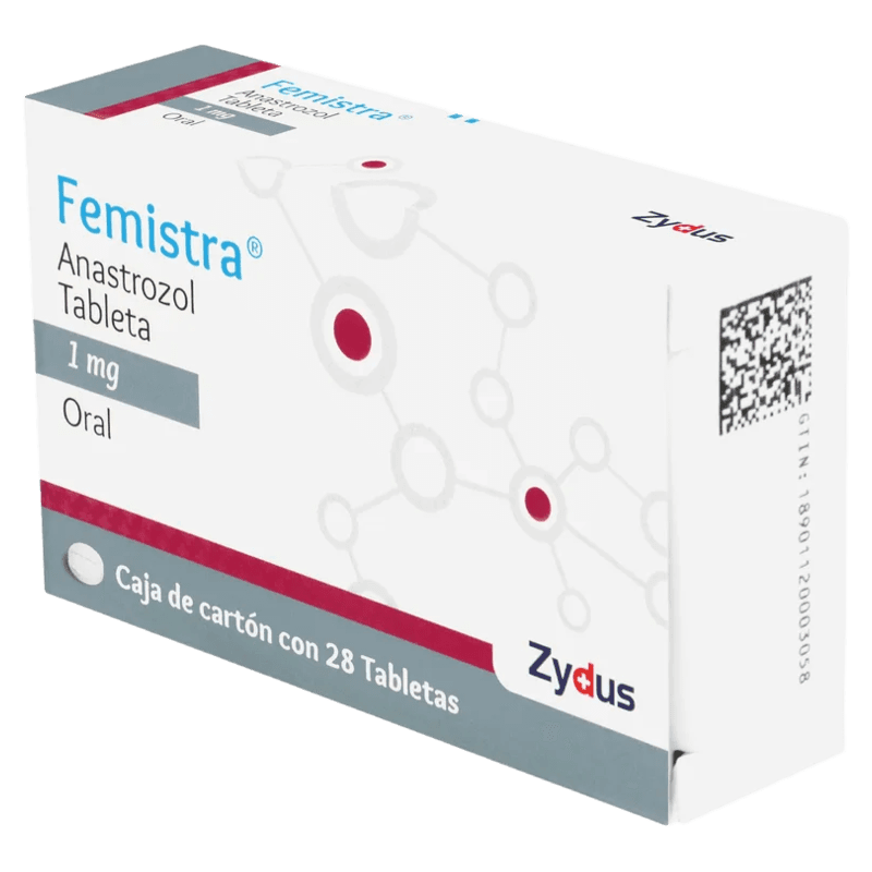 FEMISTRA ANASTROZOL 1 MG CAJA CON 28 TABLETAS LAB. ZYDUS