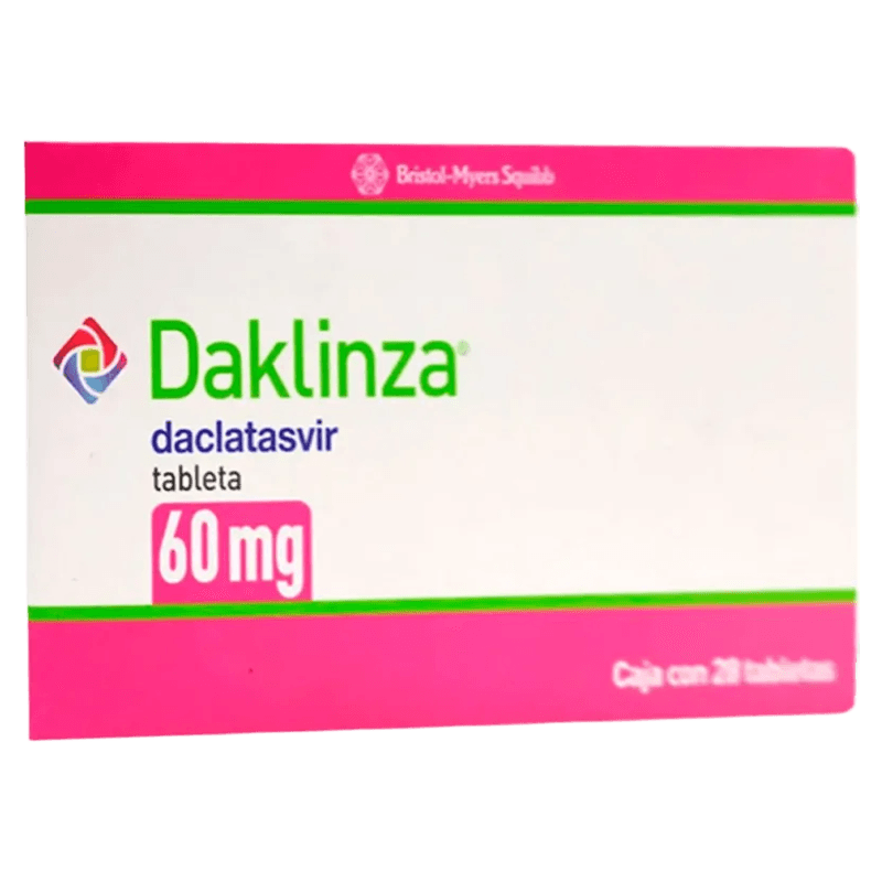 DAKLINZA DACLATASVIR 60 MG CAJA CON 28 TABLETAS LAB. BRISTOL-MYERS SQUIBB