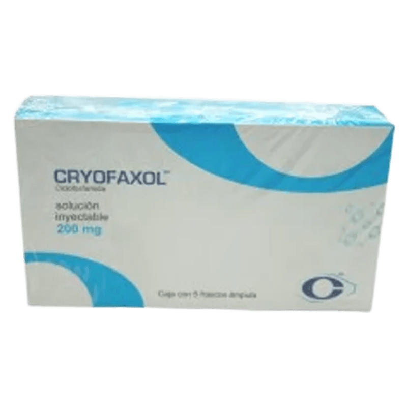 CRYOFAXOL CICLOFOSFAMIDA 200 MG CAJA CON 5 FRASCOS ÁMPULA LAB. CRYOPHARMA