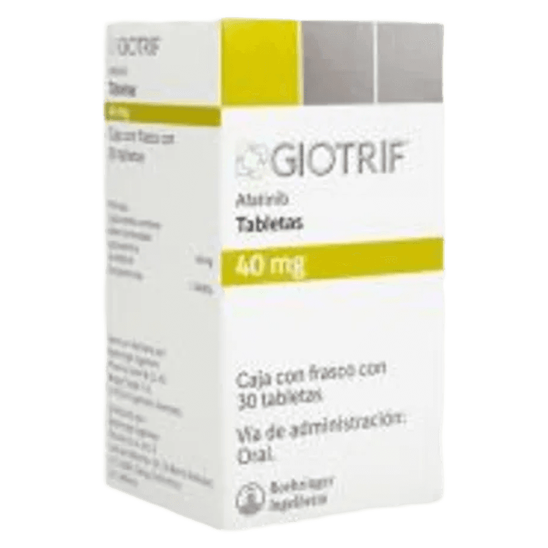 GIOTRIF AFATINIB 40 MG CAJA CON FRASCO CON 30 TABLETAS LAB. BOEHRINGER INGELHEIM