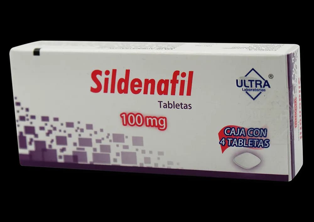 Sildenafil 100 mg 4 Tabletas