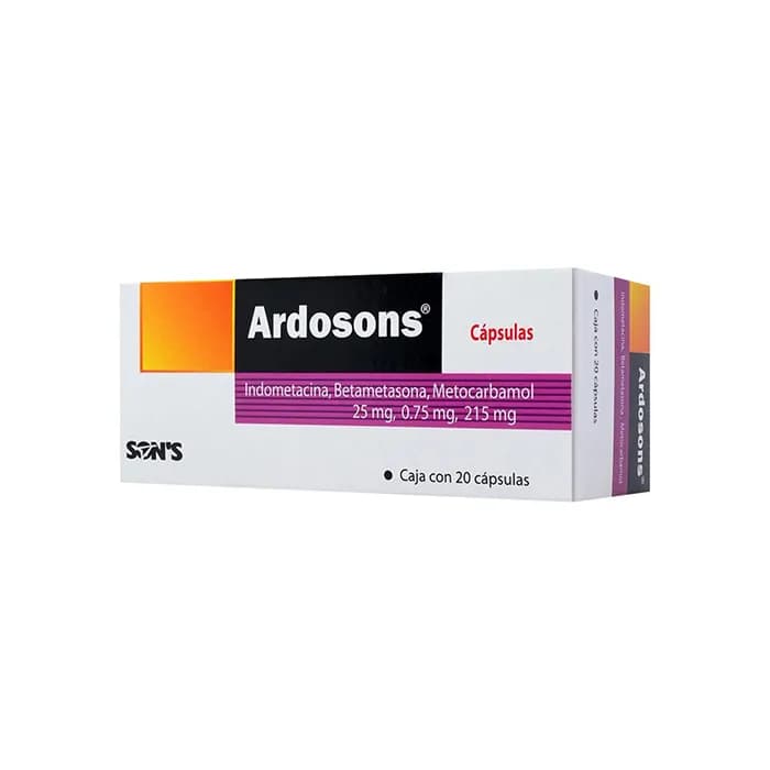 Ardosons 25 mg / 0.75 mg / 215 mg 20 Cápsulas