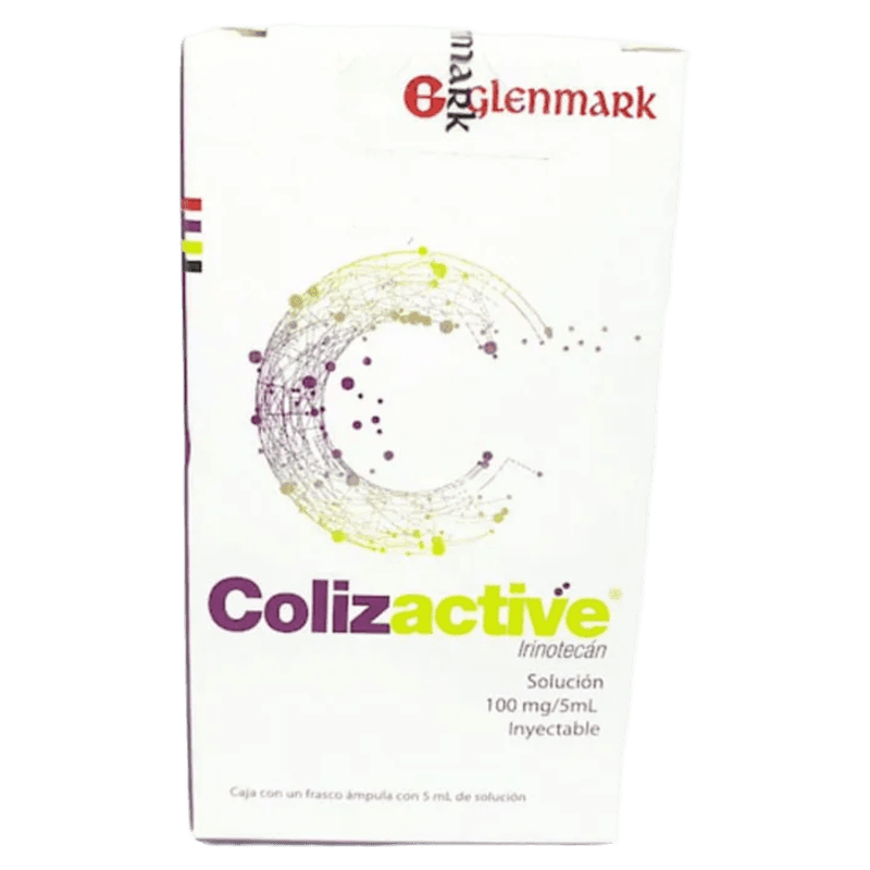 COLIZACTIVE (IRINOTECAN) 100 MG / 5 ML CAJA CON 1 FRASCO ÁMPULA SOL. INY. LAB. GLENMARK
