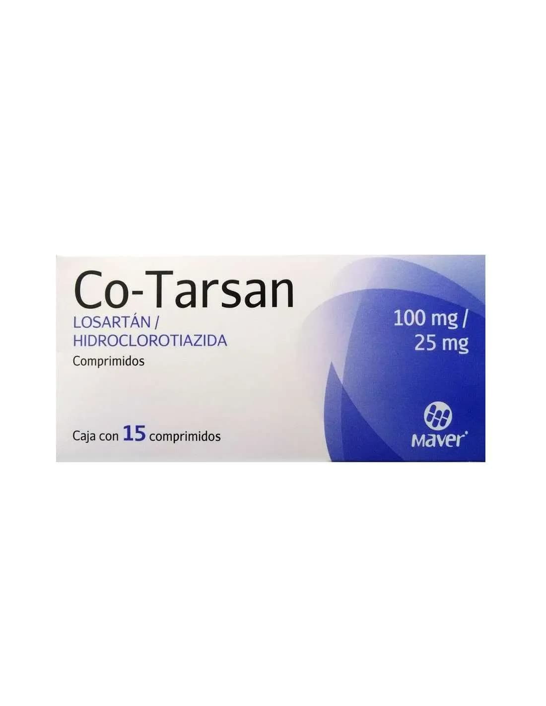 CO-TARSAN 15 COMP 100/25 MG