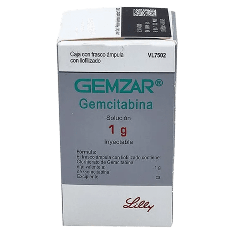 GEMZAR (GEMCITABINA) 1 G SOL INY 1 FAM LIOFILIZADO LAB ELI LILLY