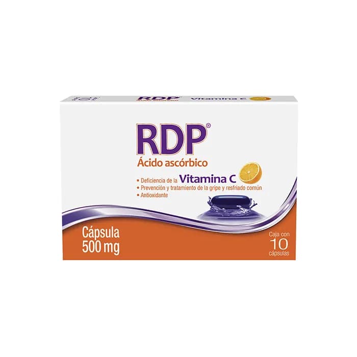RDP ÁCIDO ASCÓRBICO 10 CAPS 500 MG